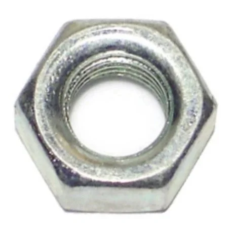 Nuts for Fixing Machinery and Heavy Parts-5/16"-24 Plain Steel Fine Thread Left Hand Hex Nuts (8 pcs.)