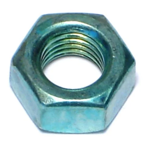 Nuts for Securing Reinforced Concrete Parts-5/16"-24 Green Rinsed Zinc Plated Grade 5 Steel Fine Thread Hex Nuts