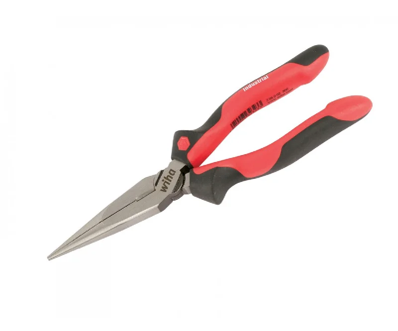 Needle Nose Pliers for Tight Spaces-Wiha Tools 30913 8" Industrial Softgrip Long Nose Pliers