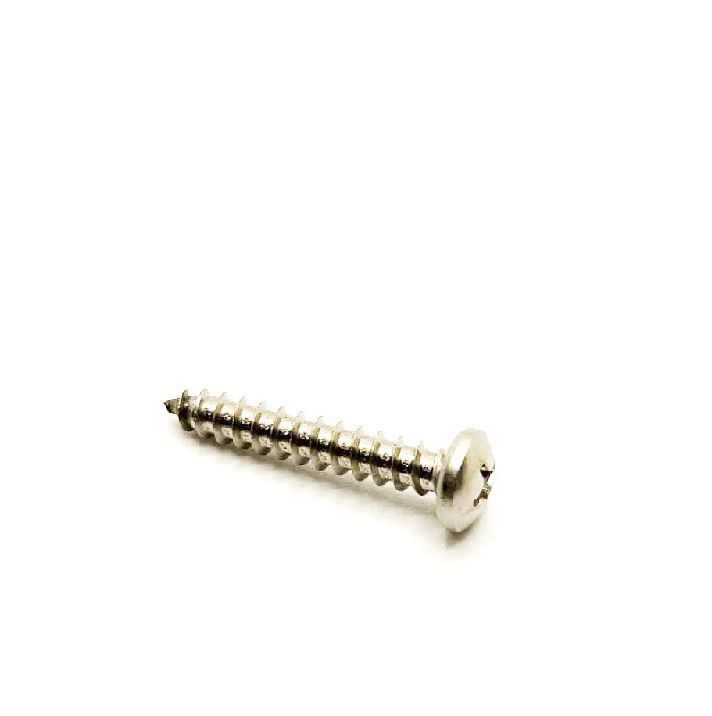 Screws for Holding Plastic Components-#8 x 1in Phillips Pan Tapping Screw Stainless Steel