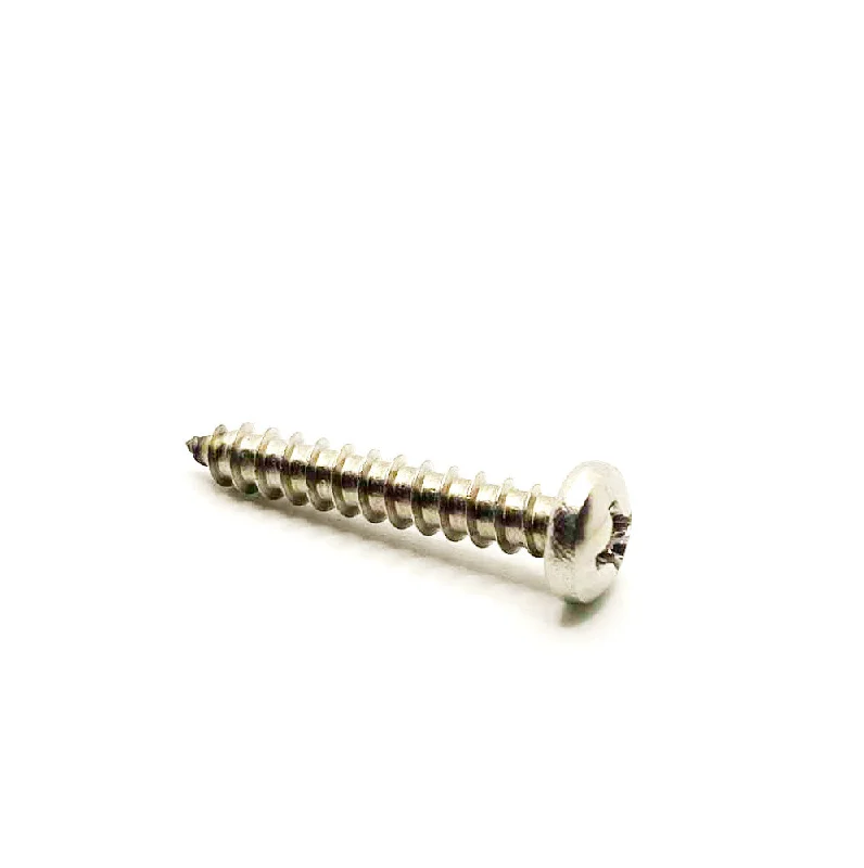 Stainless Steel Screws for Outdoor Use-#14 x 1-1/2in Phillips Pan Tapping Screw Stainless Steel