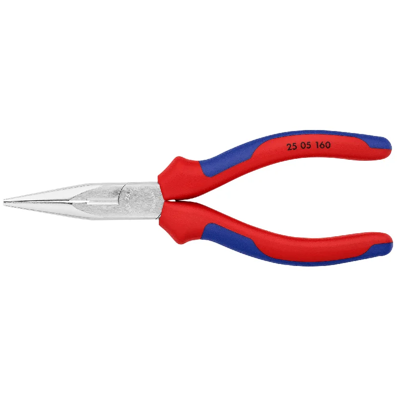 Pliers for Fixing and Installing Wire Connectors-Knipex 25 05 160 6 1/4" Long Nose Pliers with Cutter