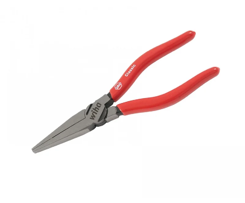 Professional-Grade Pliers for Workshop Use-Wiha Tools 32630 Soft Grip Long Flat Nose Pliers, 6.3"