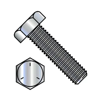 Bolts for Fixing Metal Plates to Surfaces-JFAST 3780BHT5 - 3/8-16X5  Hex Tap Bolt Grade 5 Fully Threaded Zinc, Case Quantity: 
225