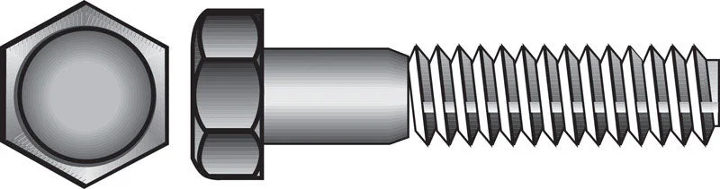 Screws for Fixing Electronics Cases-HILLMAN 5/16-18 in. D X 2-1/2 in. L Stainless Steel Hex Head Cap Screw 50 pk