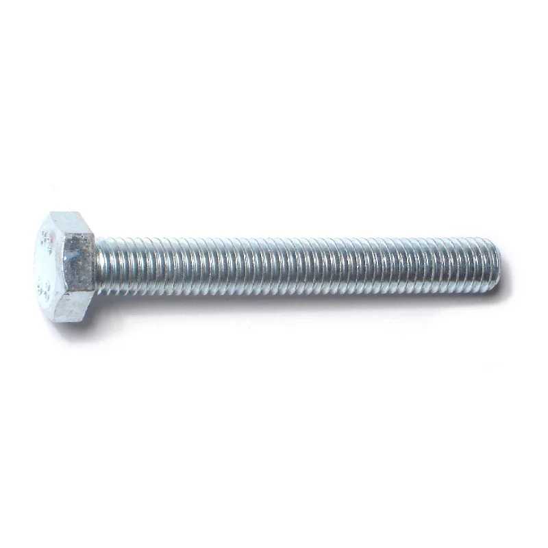 Bolts for Connecting Building Frames and Beams-8mm-1.25 x 60mm Zinc Plated Class 8.8 Steel Coarse Full Thread Hex Bolts