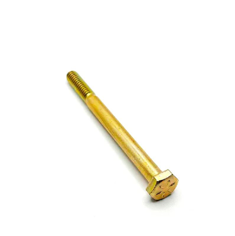 Bolts for Repairing Metal and Plastic Fixtures-1/4-20 x 3in UNC Grade 8 Hex Cap Screw Yellow Zinc