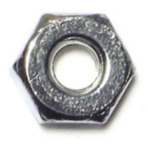 Nuts for Securing Solar Panel Systems-#8-32 Steel Coarse Thread Finished Hex Nuts (50 pcs.)