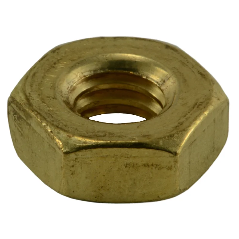 Nuts for Heavy-Duty Machinery Mounting-5/16"-18 Brass Coarse Thread Hex Machine Screw Nuts