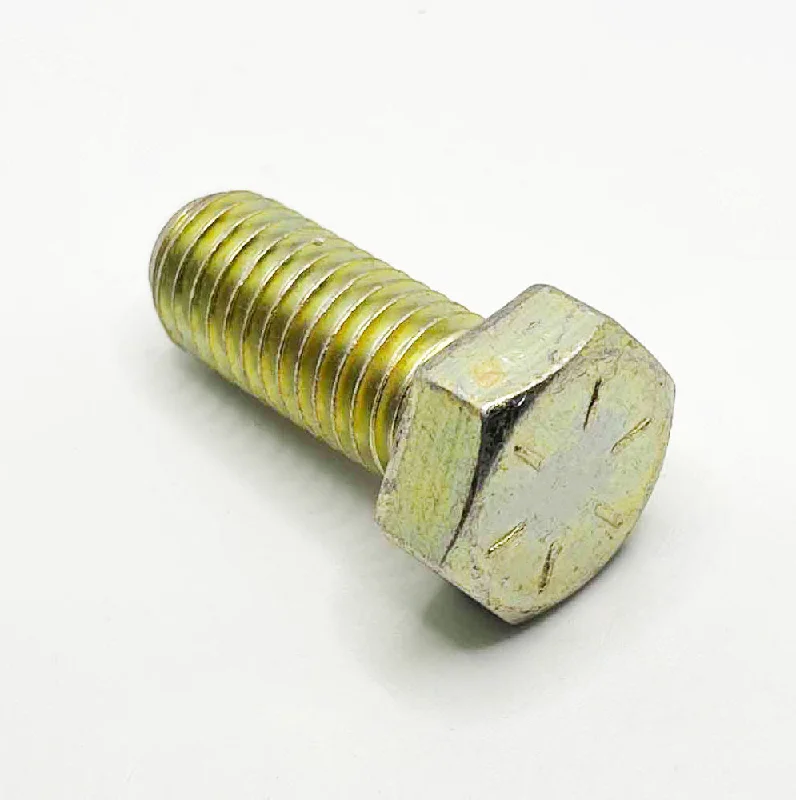 Bolts for Securing Heavy Metal Fittings-5/8-11 x 1-3/4in UNC Grade 8 Hex Cap Screw Yellow Zinc