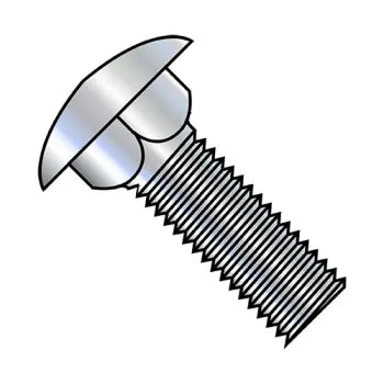 Bolts with High Tensile Strength for Strong Joints-JFAST 4316C - 7/16-14X1  Carriage Bolt Fully Threaded Zinc, Case Quantity: 
300