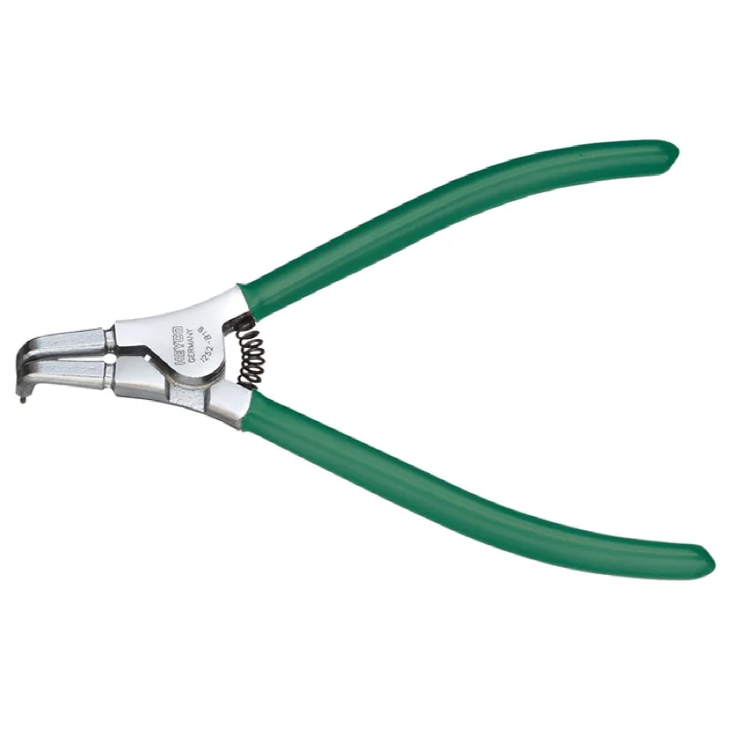 Pliers with Spring Action for Easy Use-Heyco 01252020513 Circlip Pliers, bent Length 205mm B40