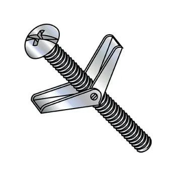 Bolts for Outdoor Sign Installation-JFAST 3796TBCR - 3/8X6  Combination Round Head Toggle Bolt Zinc, Case Quantity: 
25