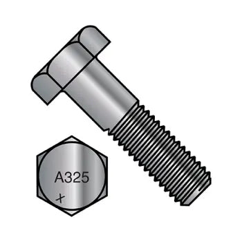 Bolts for Fixing Grills and Gates to Walls-JFAST 5032A325-1G - 1/2-13X2  Heavy Hex Structural Bolts A 325 1 Hot Dipped Galvanized Made in North America, Case Quantity: 
300