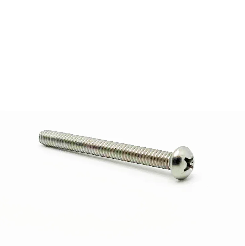 Screws for Exterior Wall Mounting-#10-24 x 2in UNC Stainless Steel Phillips Round Machine Screw