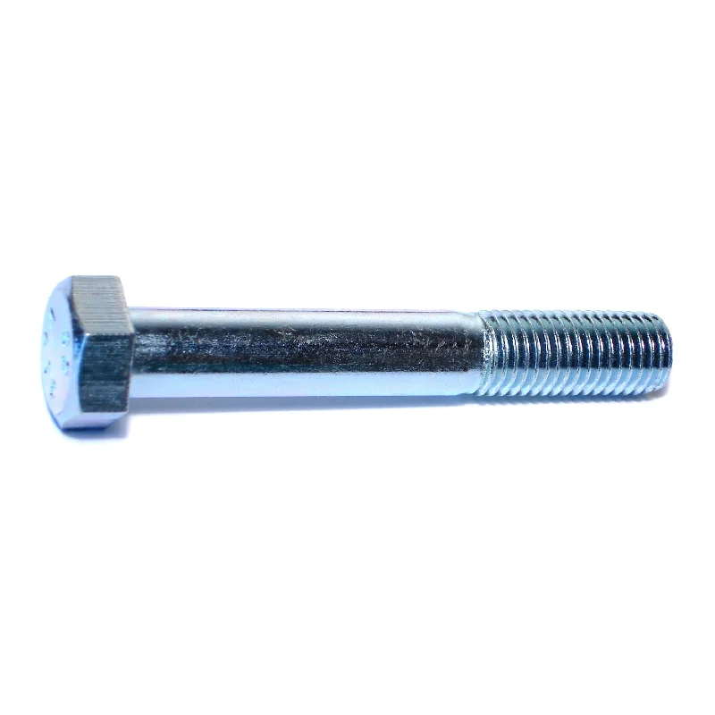 Bolts for Fixing Outdoor Furniture-3/4"-10 x 5" Zinc Plated Grade 2 / A307 Steel Coarse Thread Hex Bolts