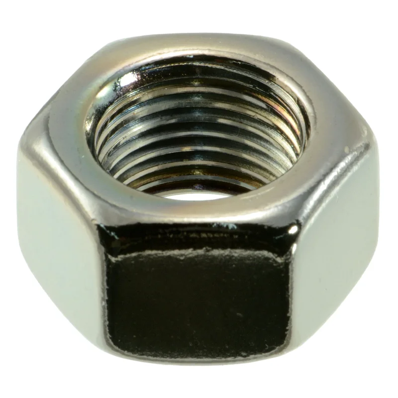 Nuts for Attaching Metal Parts in Construction-5/8"-18 Black Chrome Plated Steel Grade 5 Fine Thread Hex Nuts (3 pcs.)