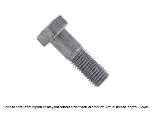 Stainless Steel Bolts for Outdoor Projects-3/4-10 x 4in UNC A325 Structural Bolt Hot Dip Galvanized