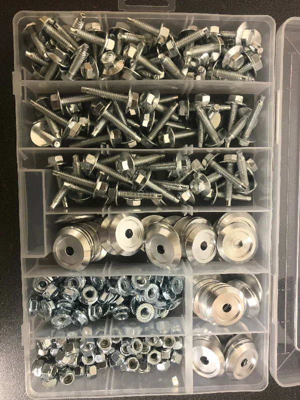 Bolts for Securing Plumbing Fixtures-Body Bolt and Finishing Washer Assortment Tray