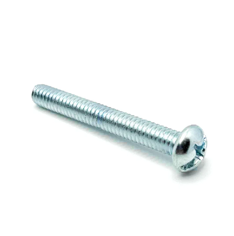 Screws for Fixing Electronics Cases-1/4-20 x 2in UNC Phillips Round Machine Screw Clear Zinc