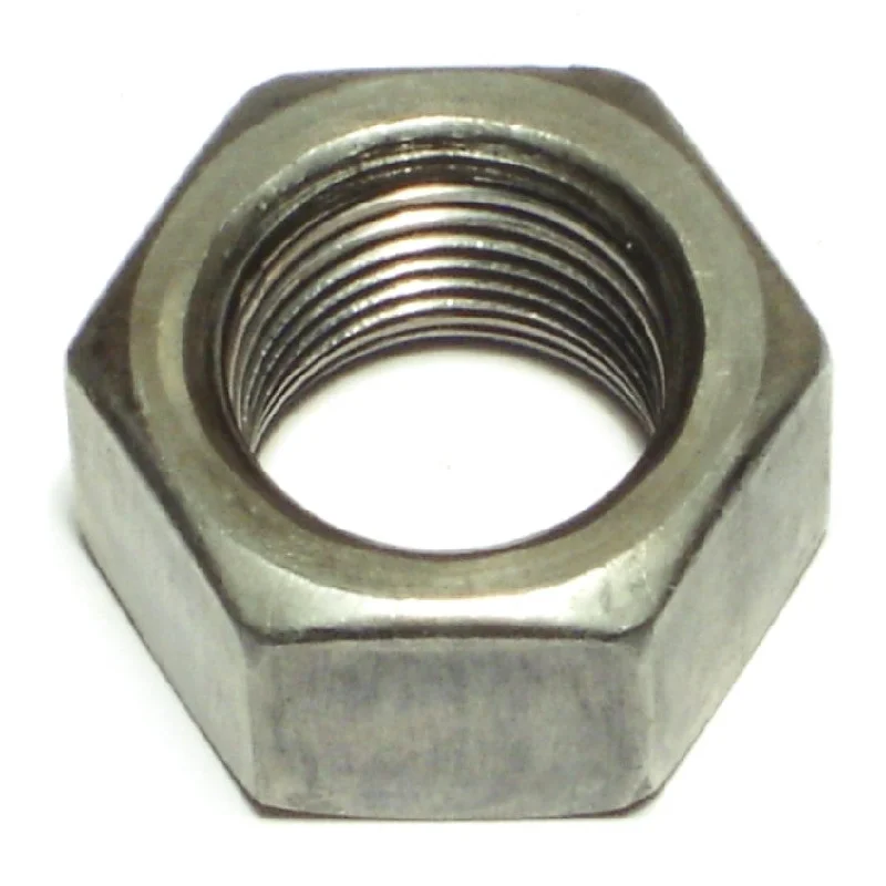 Nuts for Use with Bolts in Construction Projects-3/4"-16 Plain Steel Fine Thread Left Hand Hex Nuts (8 pcs.)