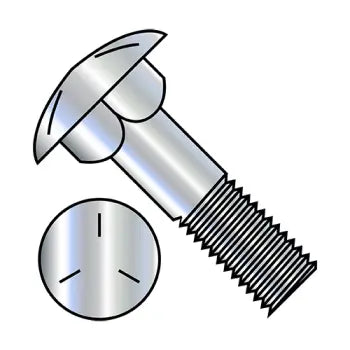 Bolts for Fixing and Repairing Heavy Machinery-JFAST 50144C5 - 1/2-13X9  Carriage Bolt Grade 5 Partially Threaded 6" Thread Under Sized Body Zinc, Case Quantity: 
40