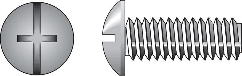 Screws for Framing and Fixing Steel-HILLMAN No. 8-32 X 1 in. L Combination Truss Head Zinc-Plated Steel Machine Screws 100 pk