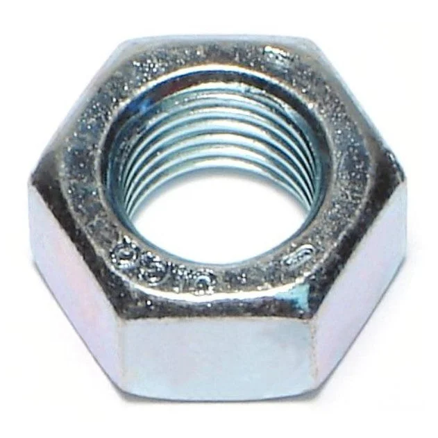 Nuts for Furniture Assembly-7/16"-20 Zinc Plated Grade 5 Steel Fine Thread Hex Nuts