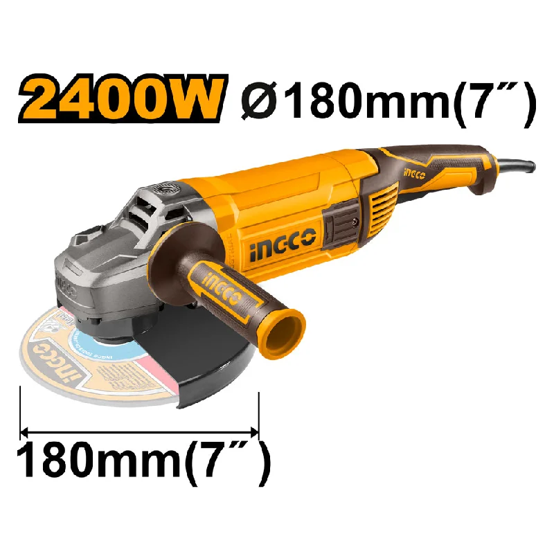 Versatile Angle Grinder for Home DIY and Professional Use-Angle Grinder Tool 2400W AG240082