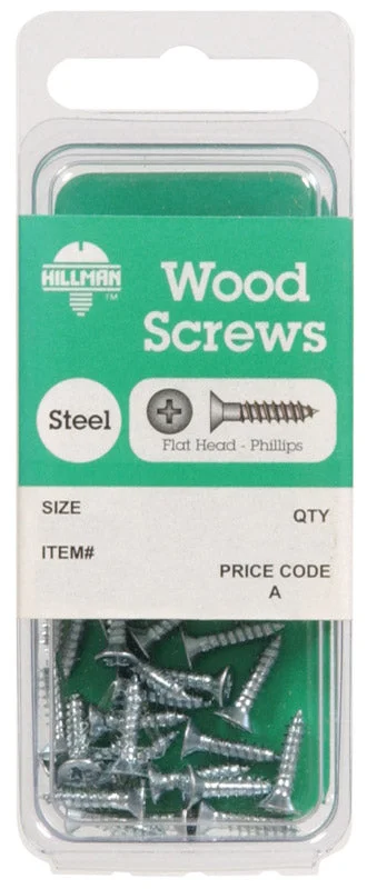 Screws for Modular Building Systems-Hillman No. 10 x 3 in. L Phillips Zinc-Plated Wood Screws 4 pk (Pack of 10)