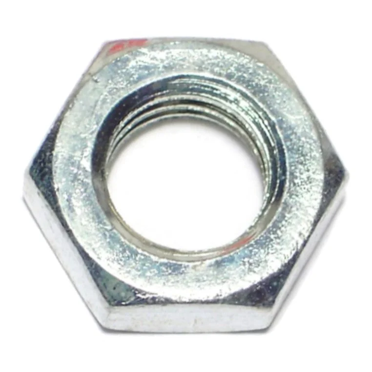 Nuts for Fixing Window and Door Hardware-9/16"-12 x 1" Zinc Plated Steel Coarse Thread Hex Jam Nuts