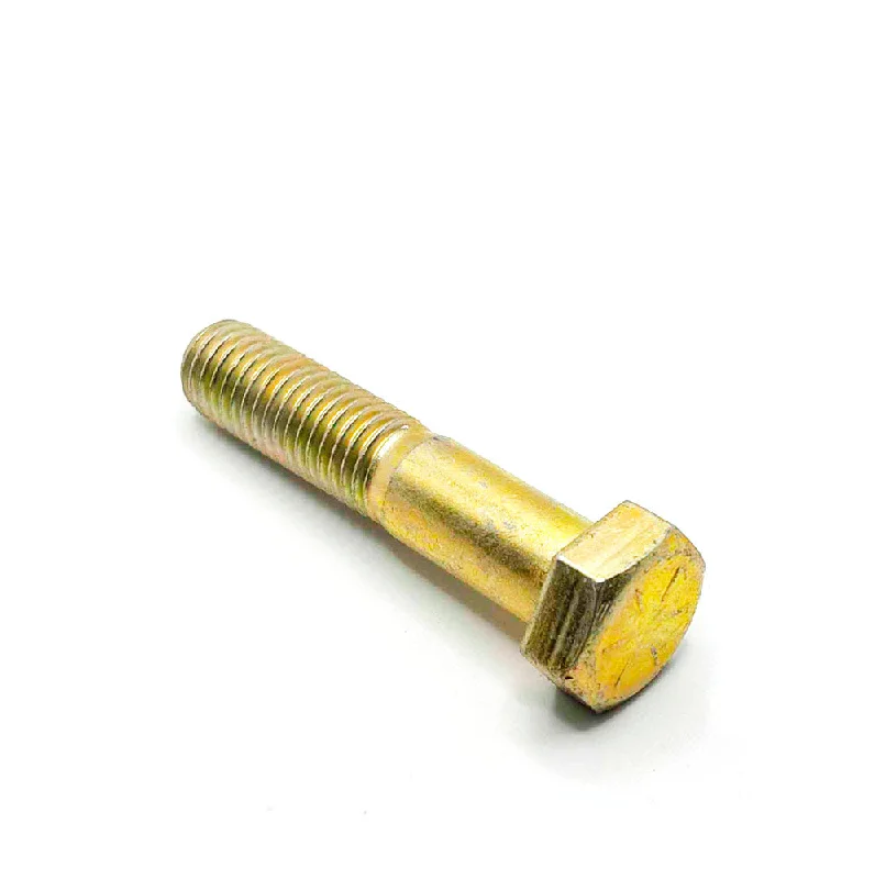 Bolts for Plumbing and Pipe Fittings-5/8-11 x 3in UNC Grade 8 Hex Cap Screw Yellow Zinc