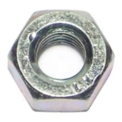 Nuts for Fixing Metal and Wood Parts Together-1/4"-28 Plain Steel Fine Thread Left Hand Hex Nuts (12 pcs.)