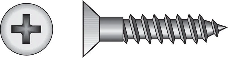 Screws for Fixing Heavy Equipment-HILLMAN No. 9 X 1-1/2 in. L Phillips Zinc-Plated Coarse Wood Screws 100 pk