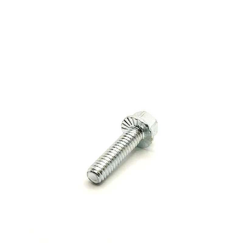 Bolts for Wood to Metal Fastening-1/4-20 X 1in UNC Grade 5 Serrated Flange Bolt Clear Zinc