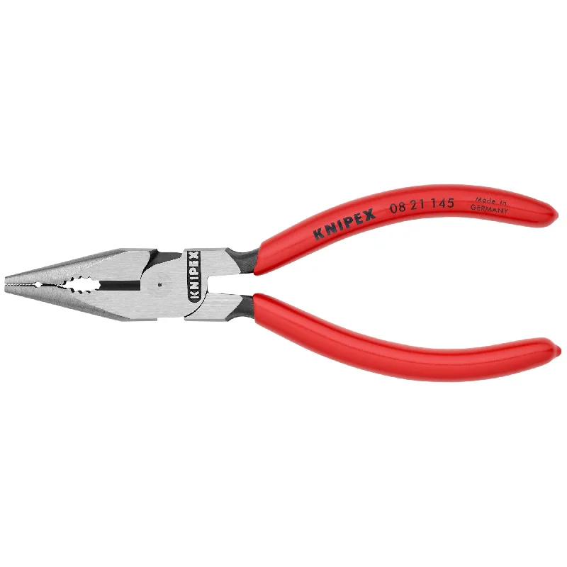 Pliers for Shaping and Cutting Metal-Knipex 08 21 145 SBA 5 3/4" Needle-Nose Combination Pliers