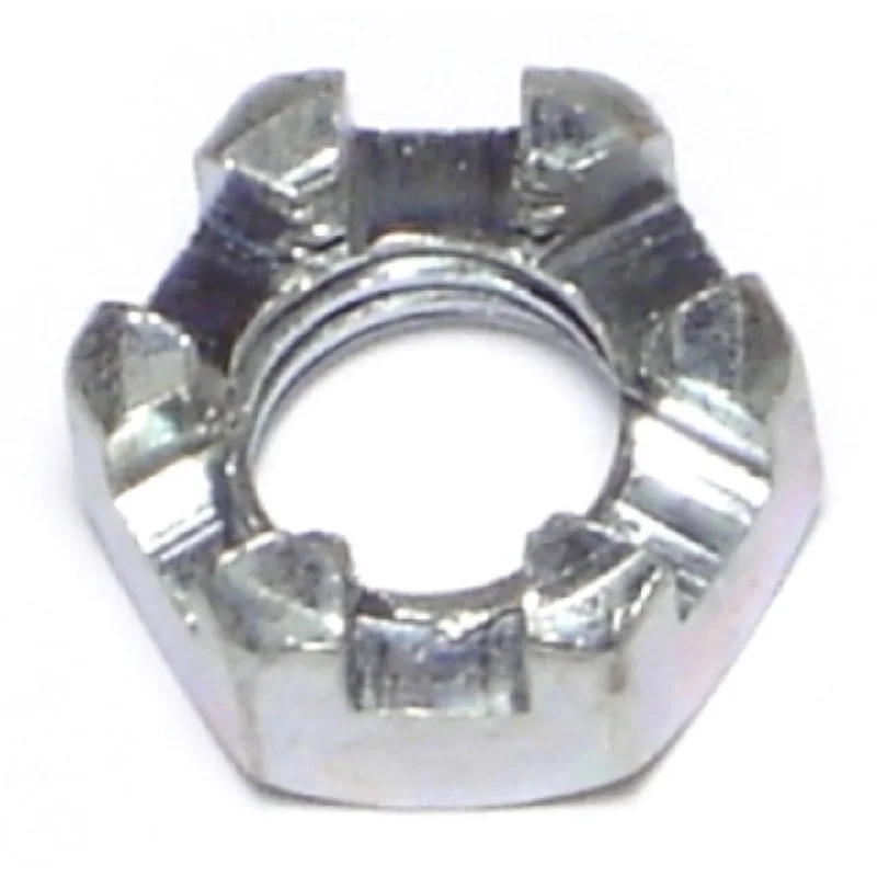 Nuts for Plumbing and Pipe Fittings-3/8"-16 Zinc Plated Steel Coarse Thread Slotted Hex Nuts