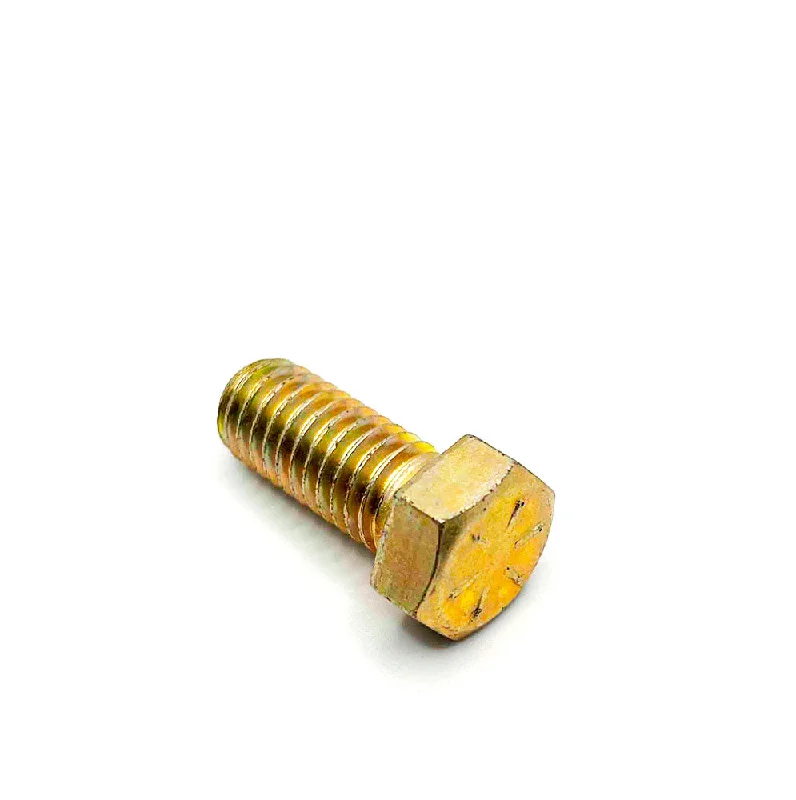 Bolts for Fastening and Securing Metal Parts-7/16-14 x 1in UNC Grade 8 Hex Cap Screw Yellow Zinc