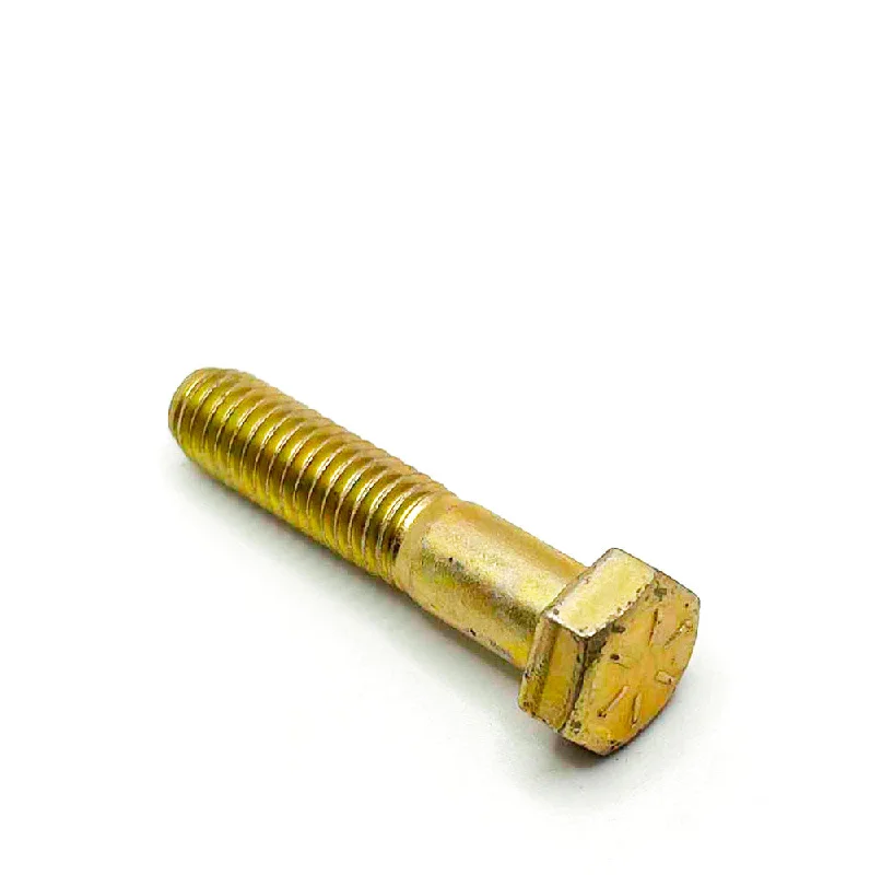 Bolts for Custom Metalworking Projects-3/8-16 x 1-3/4in UNC Grade 8 Hex Cap Screw Yellow Zinc