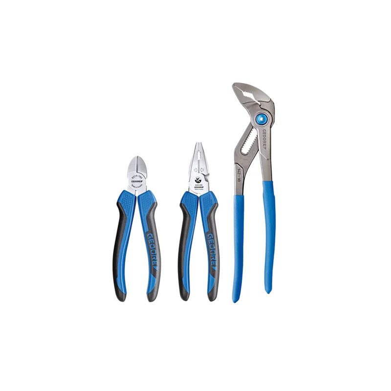 Tool Pliers for Automotive Mechanics-Gedore 3012859 S 8393 3 Piece Pliers Set