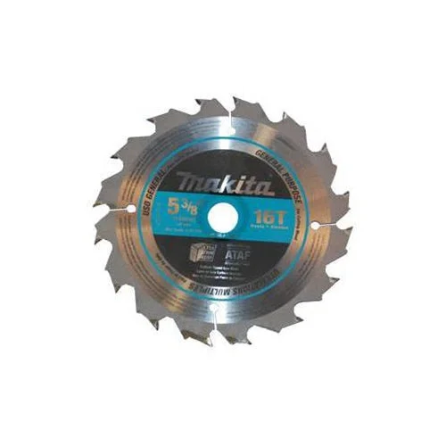 Saw Blades for Cutting and Shaping Plastic Pipes-Makita A-94904 5-3/8" 16T Carbide-Tipped General Purpose Circular Saw Blade