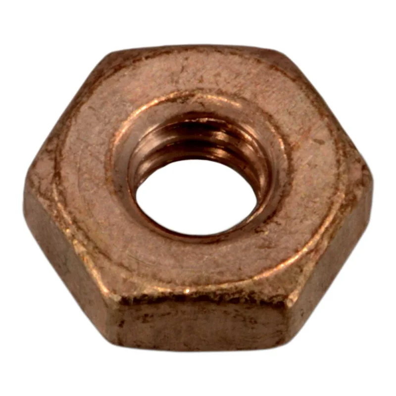 Nuts for Installing Metal Mounting Brackets-#12-24 Silicon Bronze Coarse Thread Hex Nuts (8 pcs.)