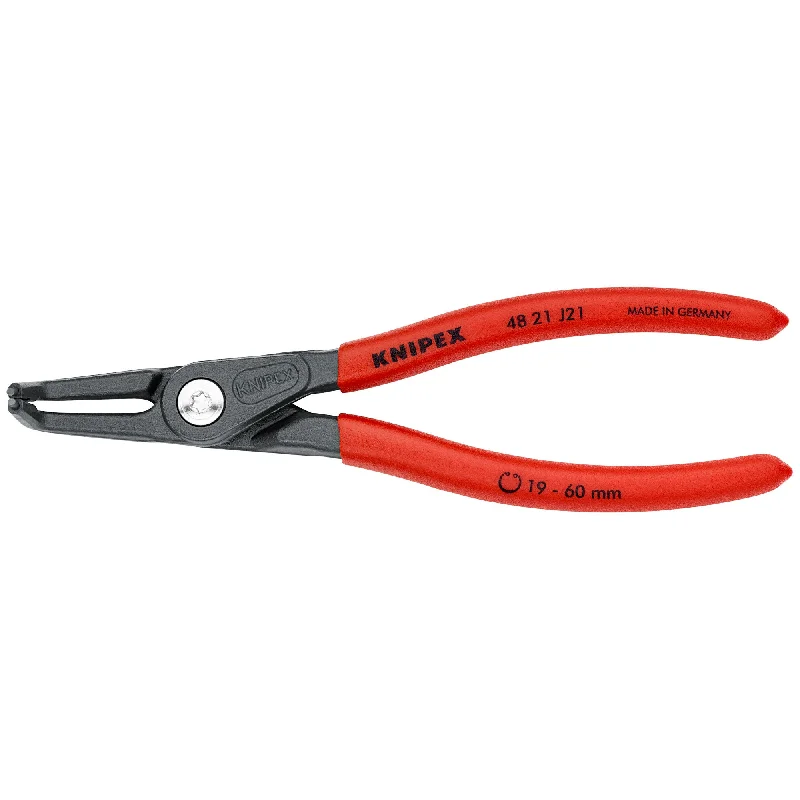 Pliers for Locking Nuts and Bolts-Knipex 48 21 J21 6 1/2" Internal 90° Angled Precision Snap Ring Pliers