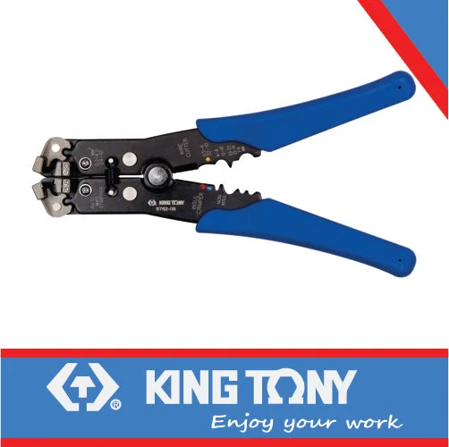 Pliers for Use in Tight Spaces and Corners-King Tony Wire Stripper Crimper 24-10Awg