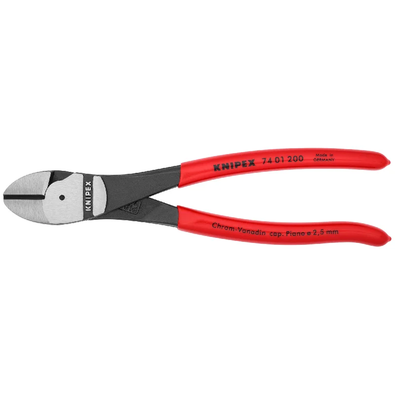 Utility Pliers for All-Purpose Tasks-Knipex 74 01 200 8" High Leverage Diagonal Cutters