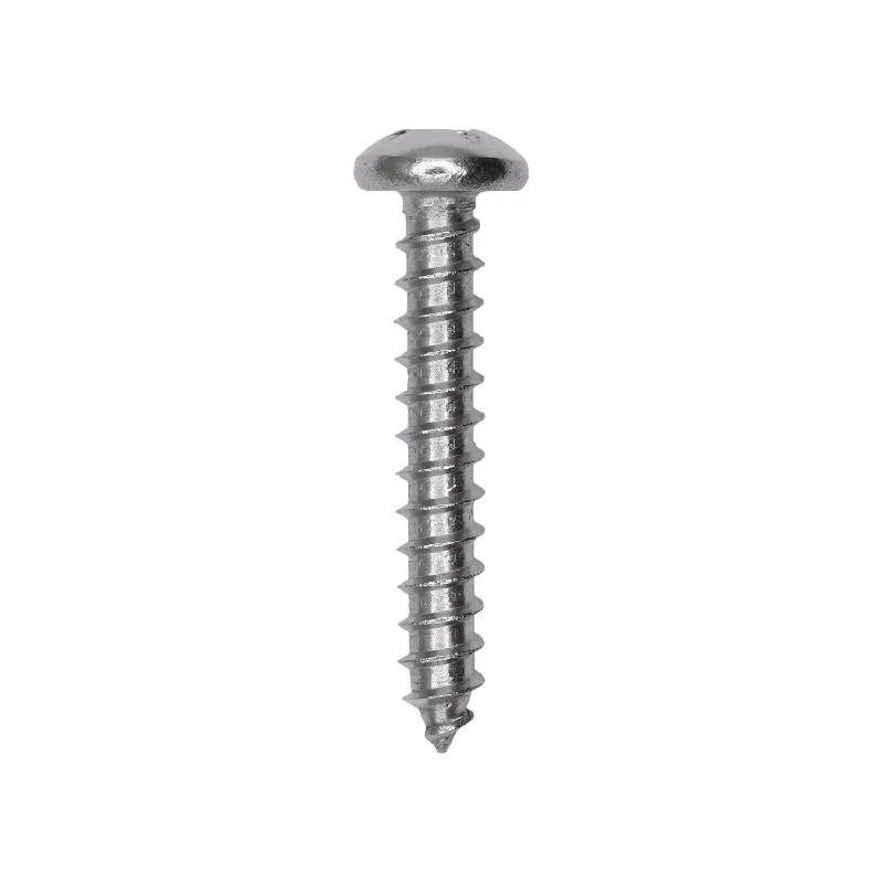 Screws for Outdoor Furniture Assembly-Auveco # 25594 #12 X 1-3/8. 18-8 Stainless Phillips Pan Head Tapping Screw Qty. 25