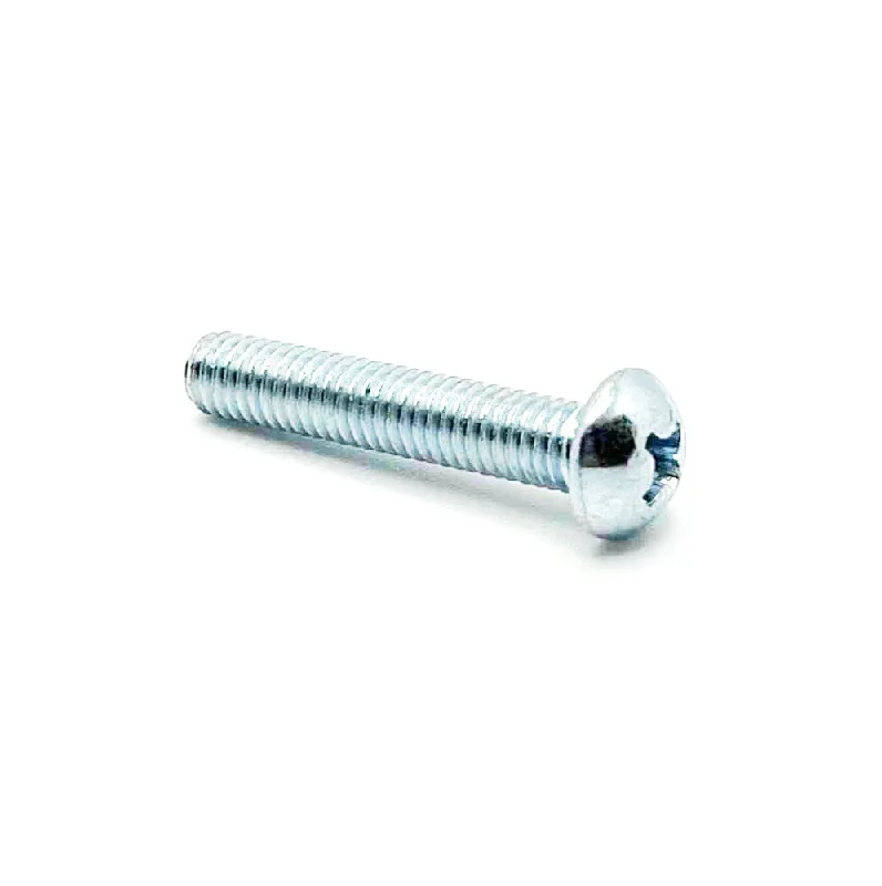 Screws for Metal Framing Projects-#10-32 x 1in UNF Phillips Round Machine Screw Clear Zinc