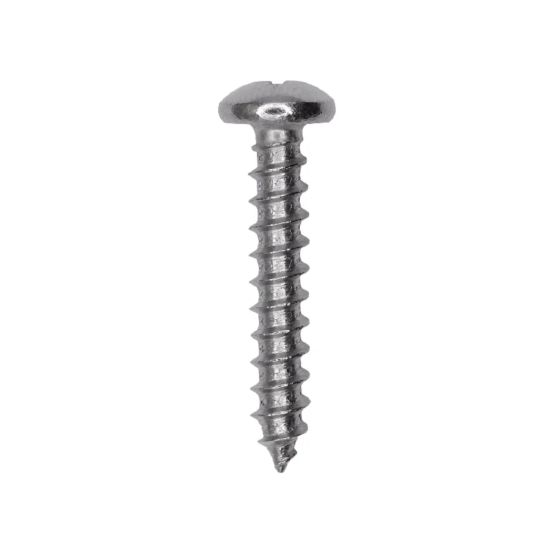 Screws for Fixing Wooden Decking-Auveco # 25586 #10 X 1-1/8. 18-8 Stainless Phillips Pan Head Tapping Screw Qty. 25