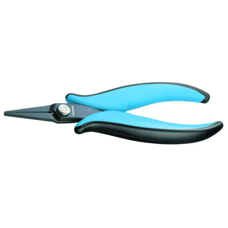 Pliers for Tightening Bolts and Nuts-Gedore 1829076 Miniature electronic flat nose pliers