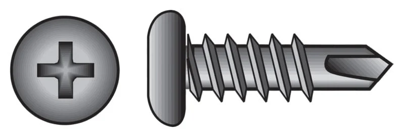 Screws for Framing Windows and Doors-Stallion No. 7  S X 7/16 in. L Phillips Black Screws 1 lb (Pack of 12).